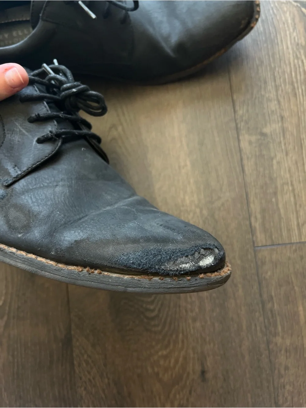 Perry Ellis Portfolio Leather Derby Shoes